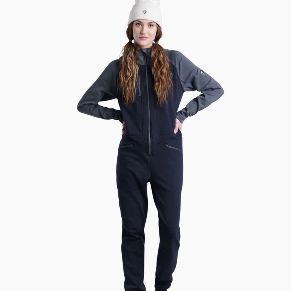 Kuhl Women's Two-Tone Navy and Gray Jumpsuit Romper